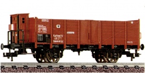 Epoche I: Offener Güterwagen mit BremserhausBauart Onmmk[u] „Kattowitz“ der K.P.E.V. Herstellerbild Artikel 5811 